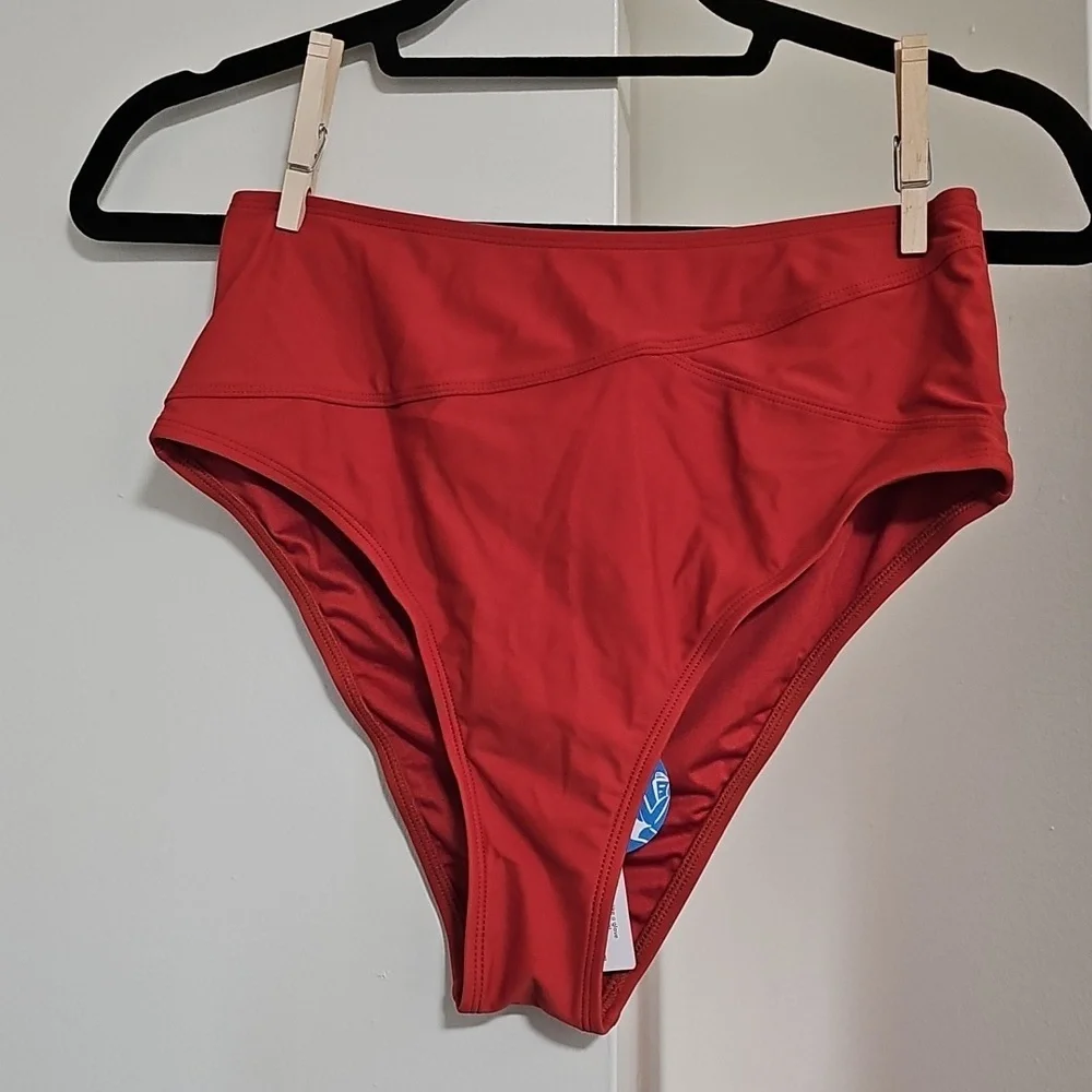 NWT Cupshe Burnt Orange Swimsuit Bikini Bottom Medium